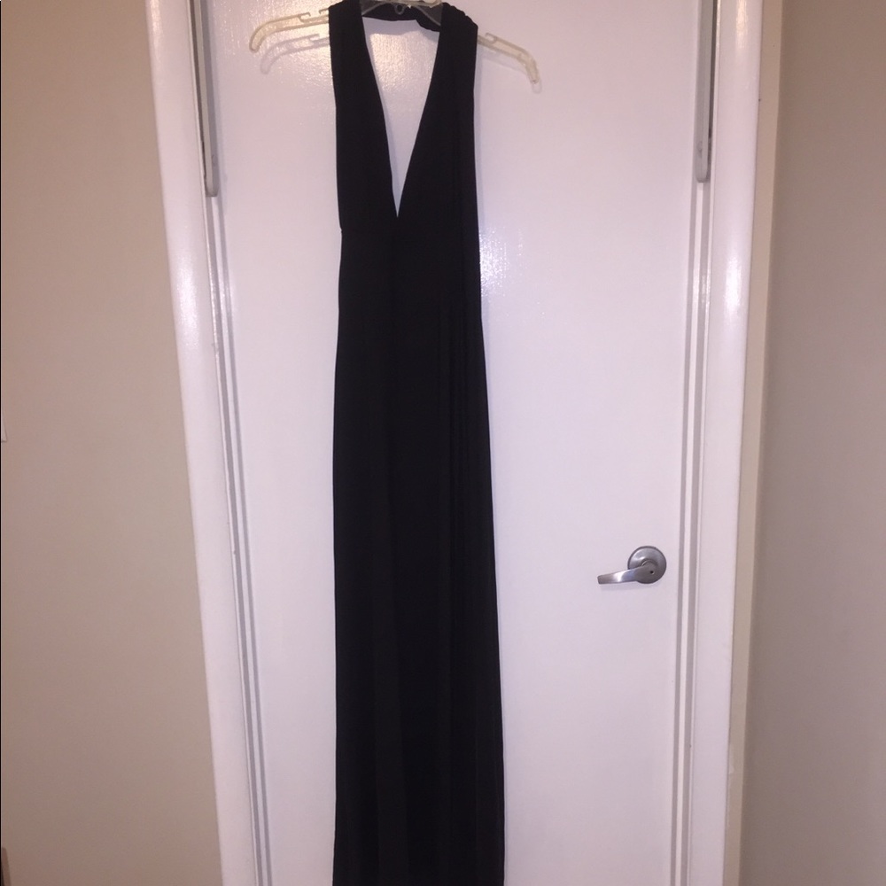 TOBI black convertible formal maxi dress